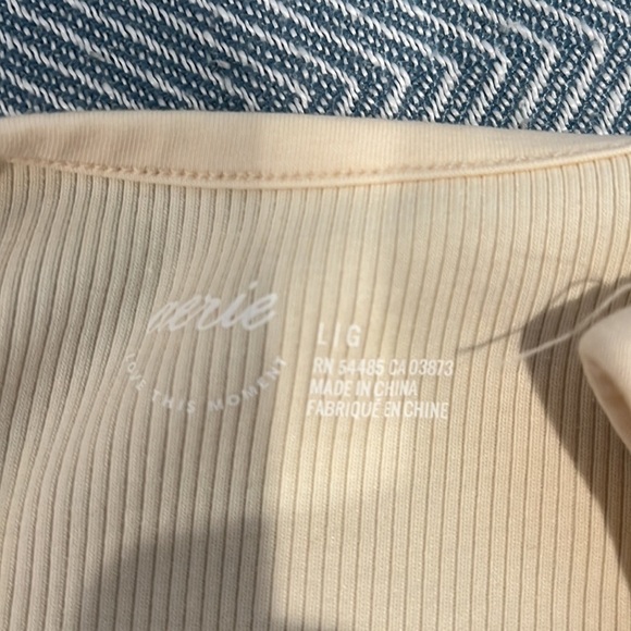 Aerie Ribbed Cropped Tank Top size L - Picture 6 of 6